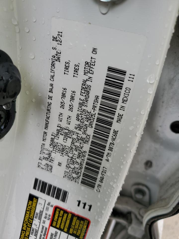 2022 Toyota Tacoma Double Cab VIN: 3TMAZ5CN6NM167076 Lot: 64998005