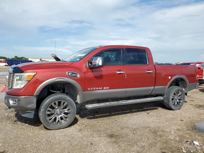 Pickups NISSAN TITAN 2016 Red