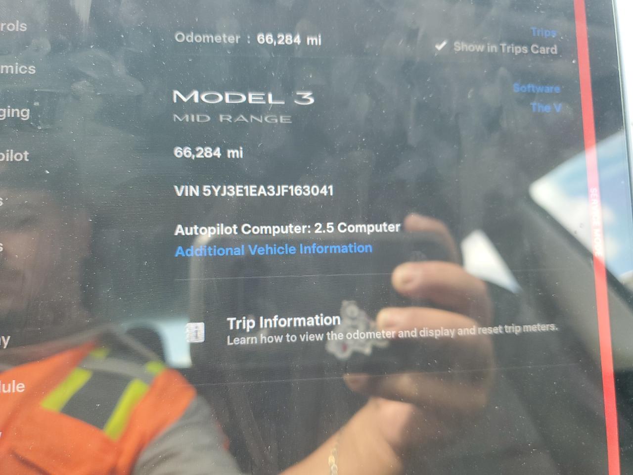 2018 Tesla Model 3 VIN: 5YJ3E1EA3JF163041 Lot: 63430585