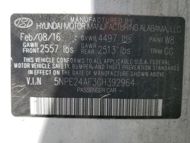 2016 HYUNDAI SONATA SE  