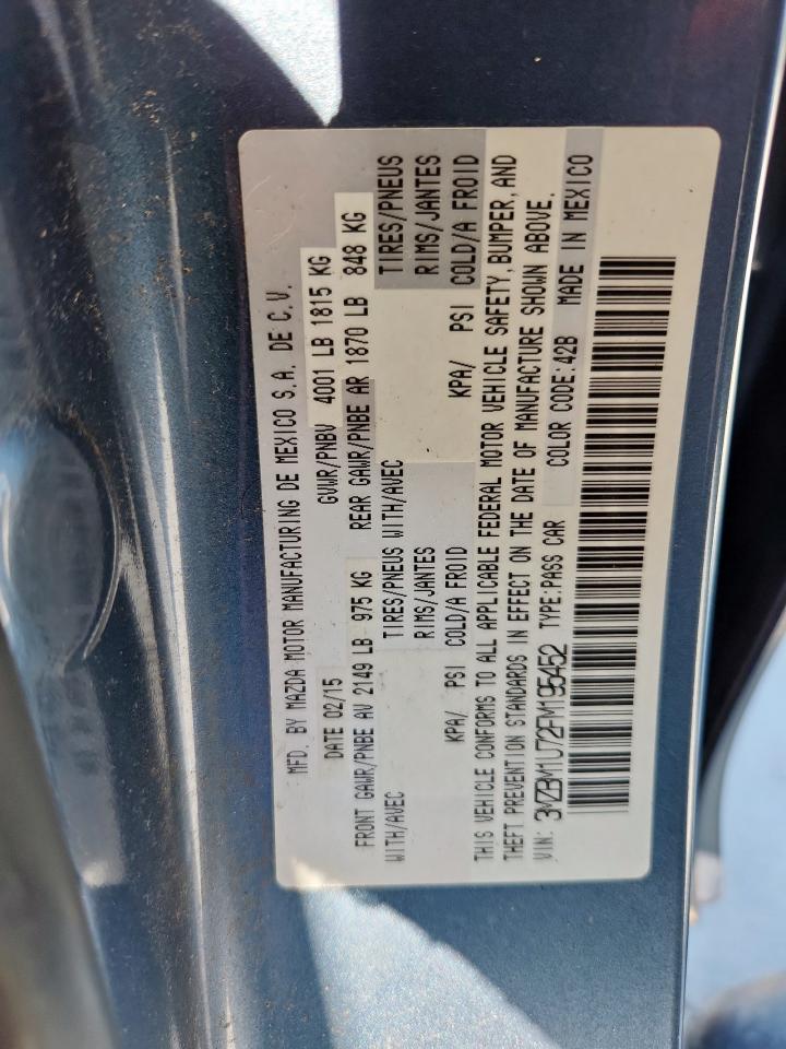 2015 Mazda 3 Sport VIN: 3MZBM1U72FM195452 Lot: 64051465