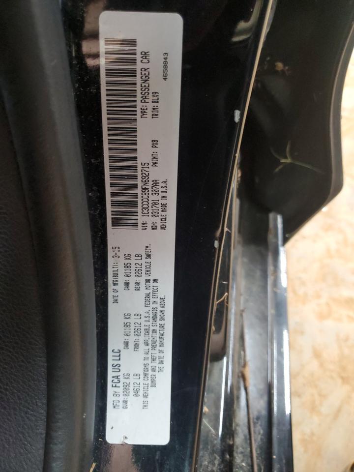 2015 Chrysler 200 C VIN: 1C3CCCCB9FN692715 Lot: 64561155