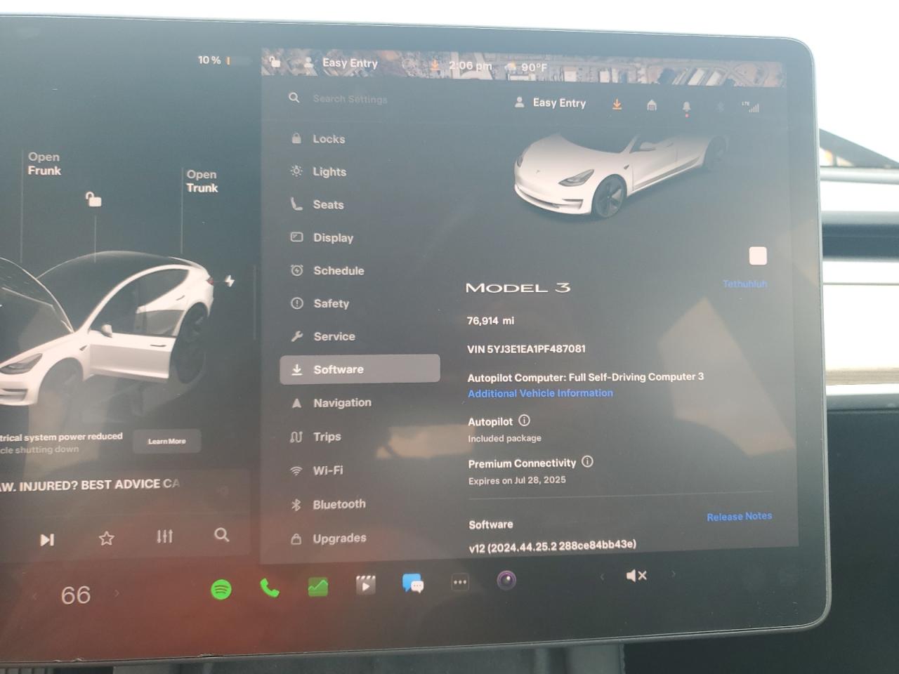 2023 Tesla Model 3 VIN: 5YJ3E1EA1PF487081 Lot: 64245165