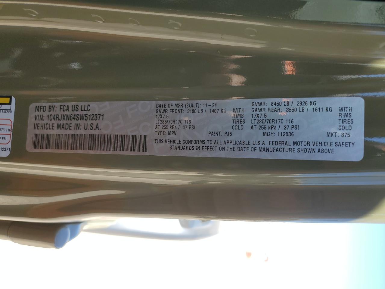 2025 Jeep Wrangler Sport 4Xe VIN: 1C4RJXN64SW512371 Lot: 66344275