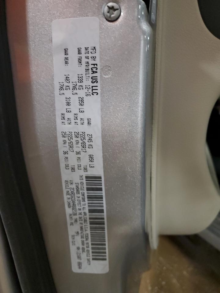 2017 Dodge Grand Caravan Sxt VIN: 2C4RDGCG4HR662128 Lot: 66124065