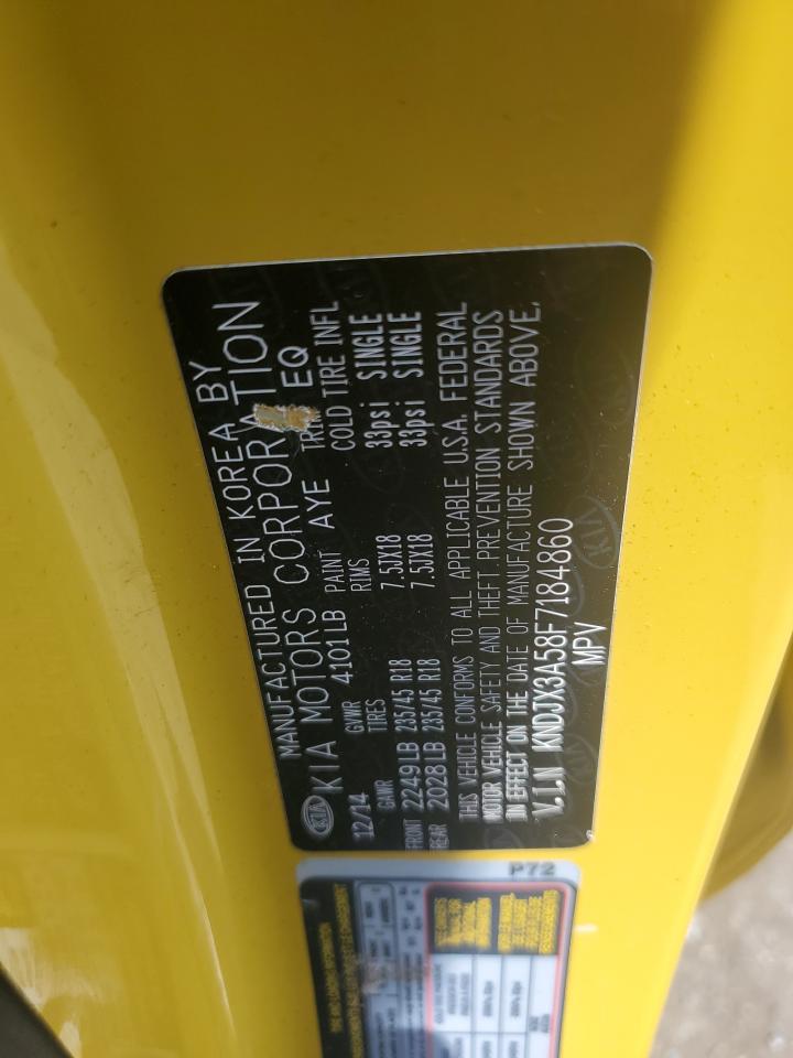 2015 Kia Soul ! VIN: KNDJX3A58F7184860 Lot: 66473155