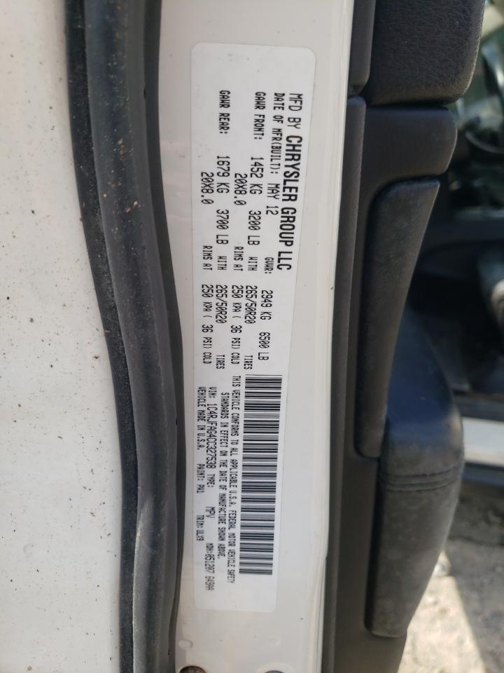 2012 Jeep Grand Cherokee Laredo VIN: 1C4RJFAG4CC327538 Lot: 64655245