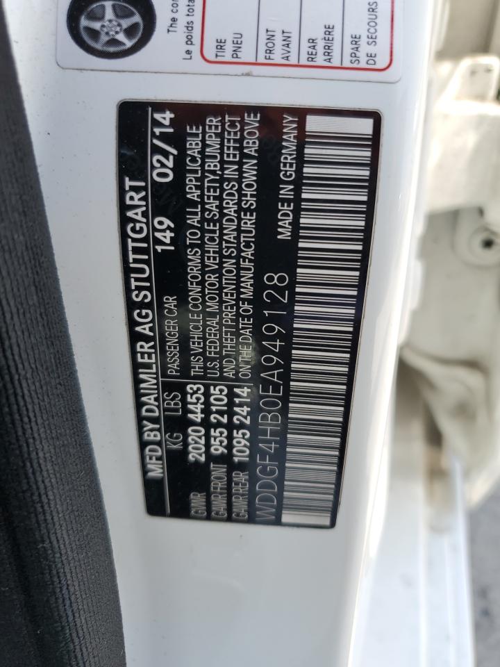 2014 Mercedes-Benz C 250 VIN: WDDGF4HB0EA949128 Lot: 63638095