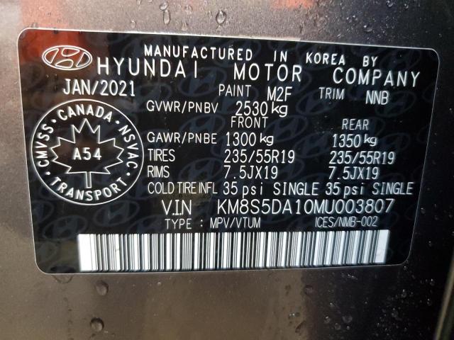 2021 HYUNDAI SANTA FE LIMITED  