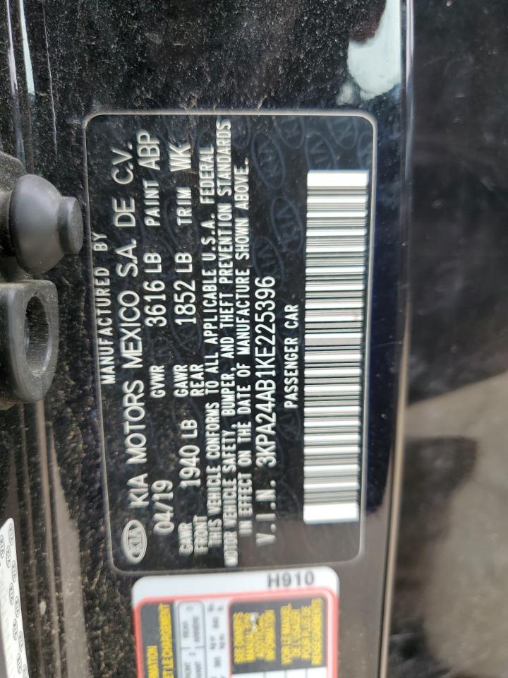 2019 Kia Rio S VIN: 3KPA24AB1KE225396 Lot: 65804965