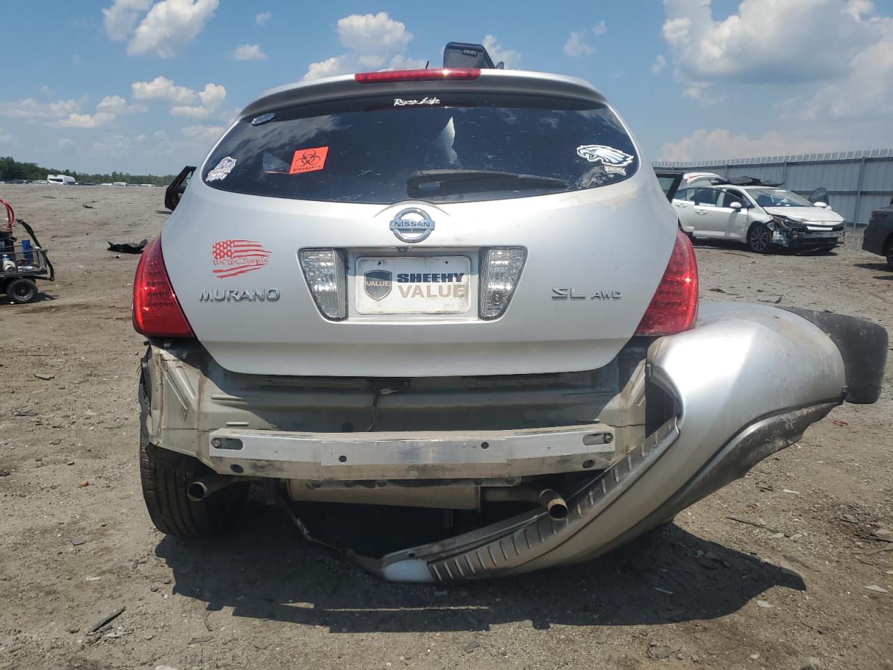 2007 Nissan Murano Sl VIN: JN8AZ08W67W627932 Lot: 63567115