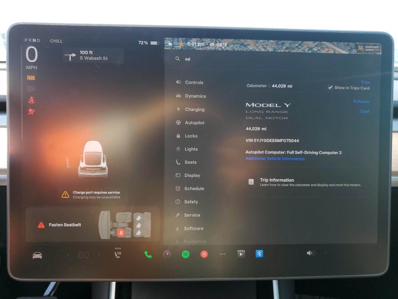 2021 Tesla Model Y VIN: 5YJYGDEE6MF075044 Lot: 63861535
