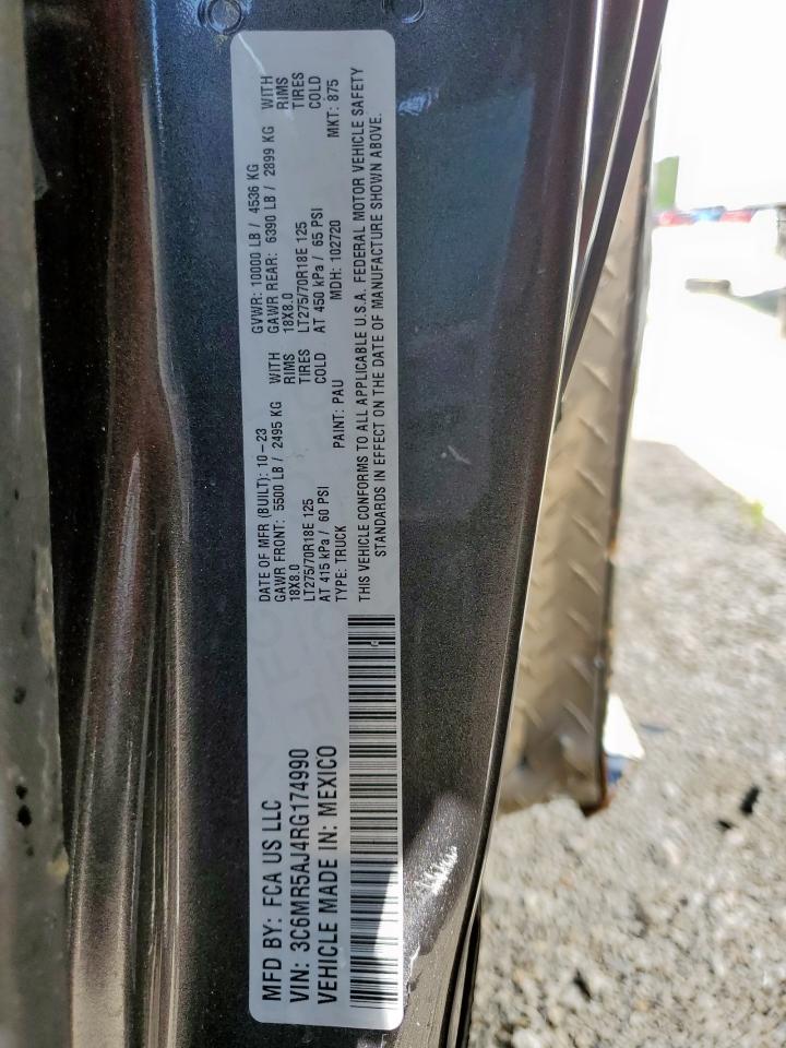 2024 Ram 2500 Tradesman VIN: 3C6MR5AJ4RG174990 Lot: 64493965