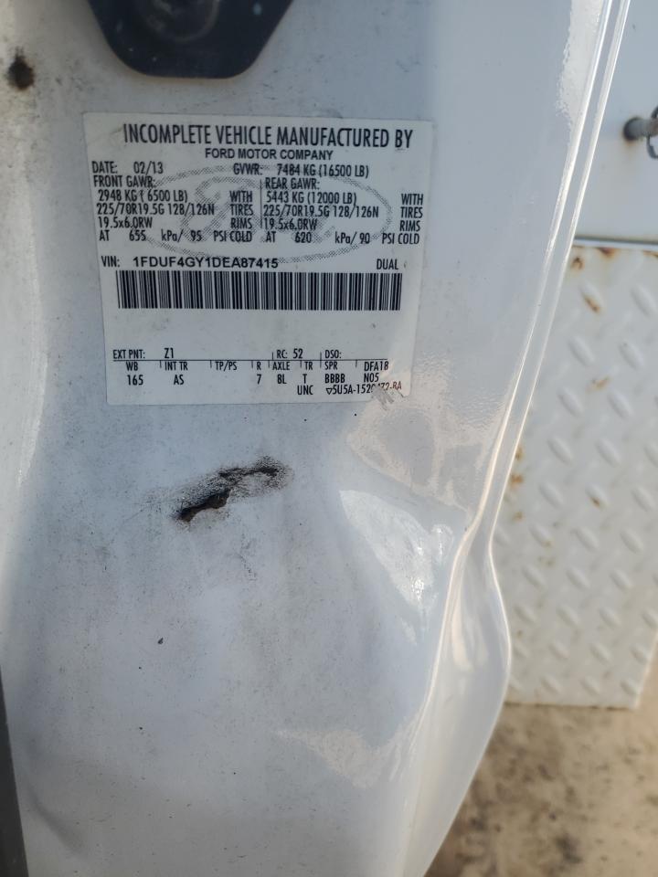 2013 Ford F450 Super Duty VIN: 1FDUF4GY1DEA87415 Lot: 66338585