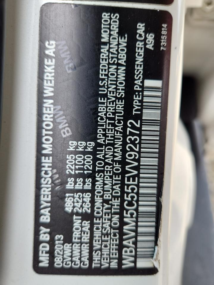 2014 BMW X1 xDrive35I VIN: WBAVM5C55EVV92372 Lot: 63211105