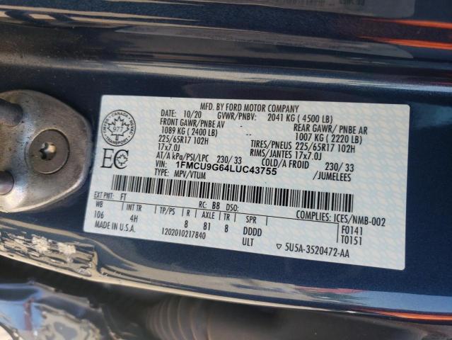 2020 FORD ESCAPE SE  
