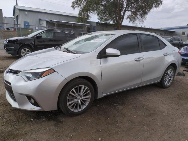  TOYOTA COROLLA 2015 Srebrny