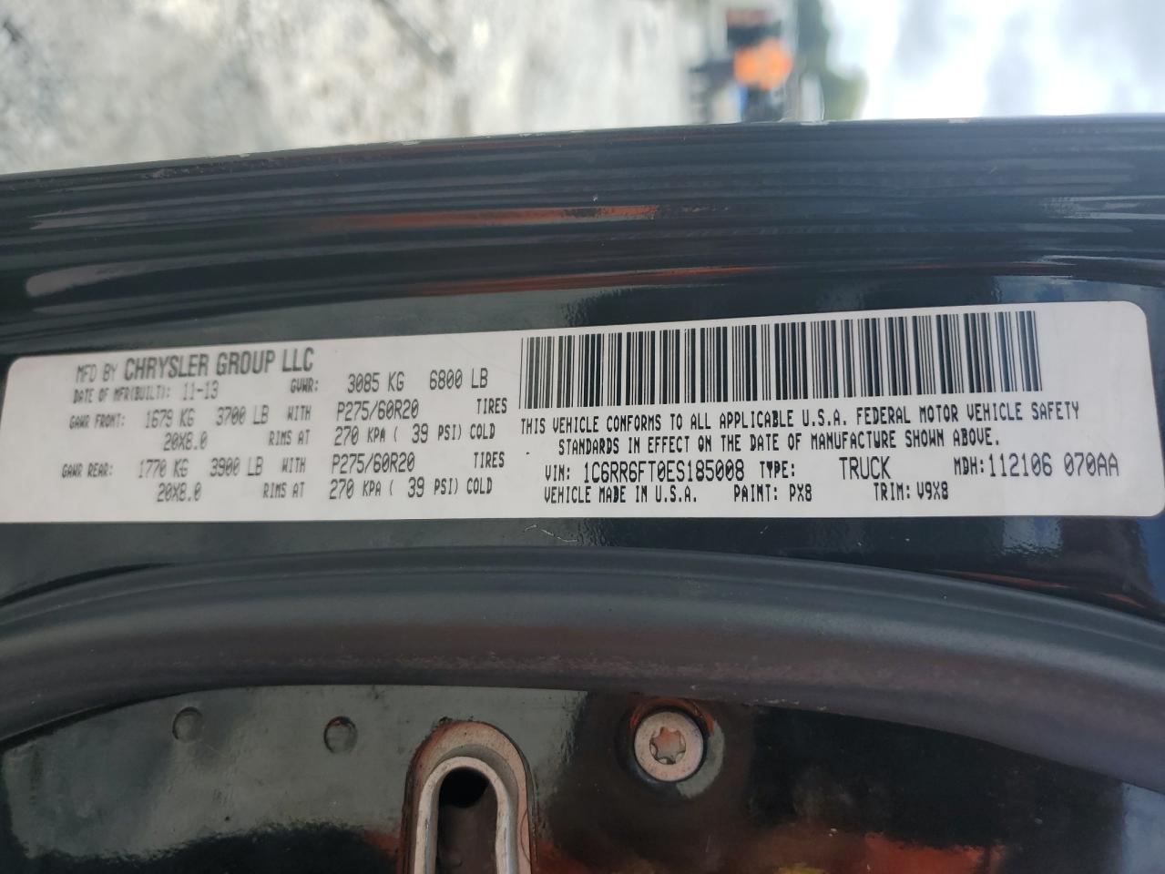 1c6rr6ft0es185008 1C6RR6FT0ES185008 2014 Ram 1500 St