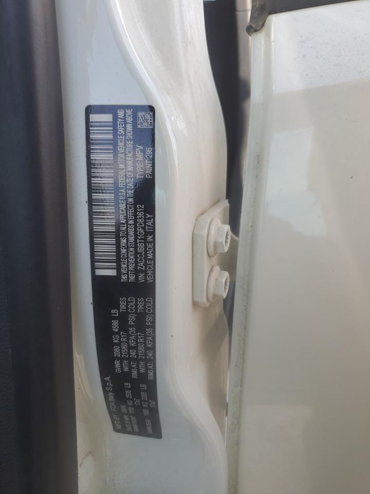 2016 Jeep Renegade Latitude VIN: ZACCJBBT1GPD83612 Lot: 63926535