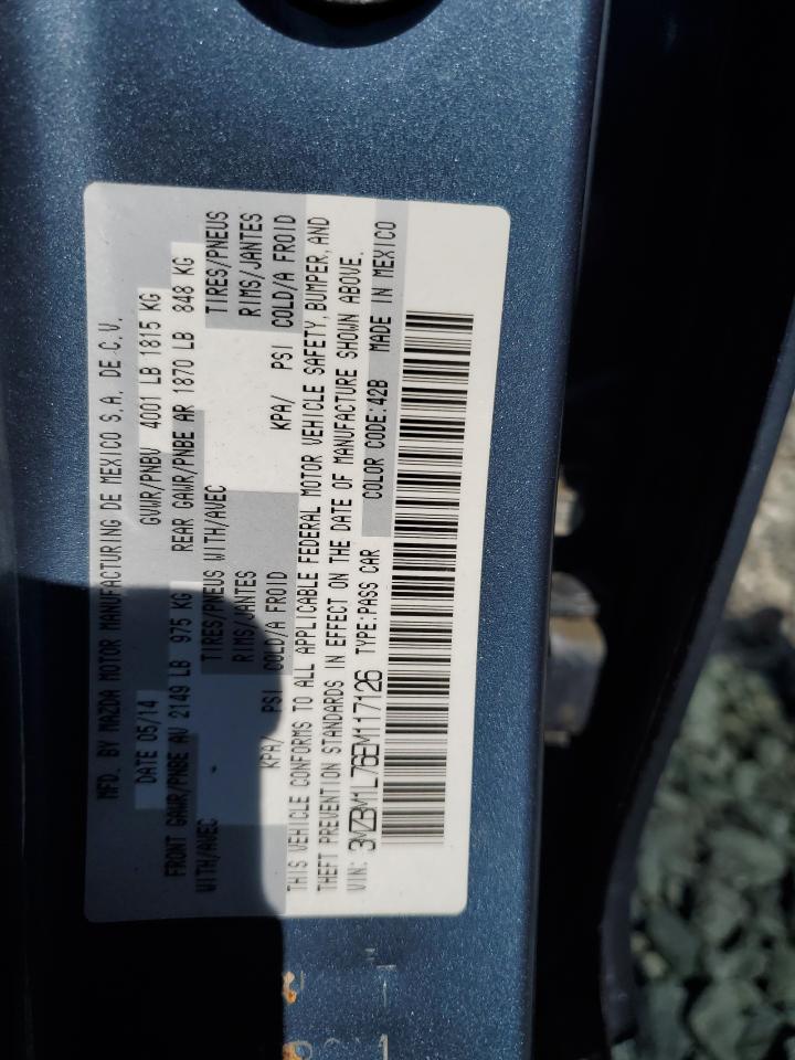 2014 Mazda 3 Touring VIN: 3MZBM1L76EM117126 Lot: 65797645
