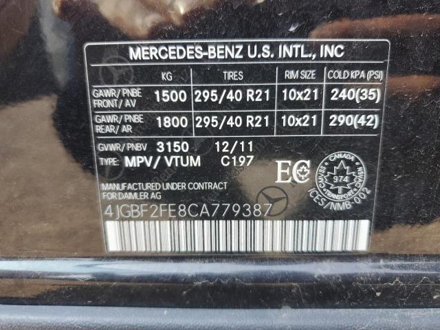 2012 MERCEDES-BENZ GL 350 BLUETEC  