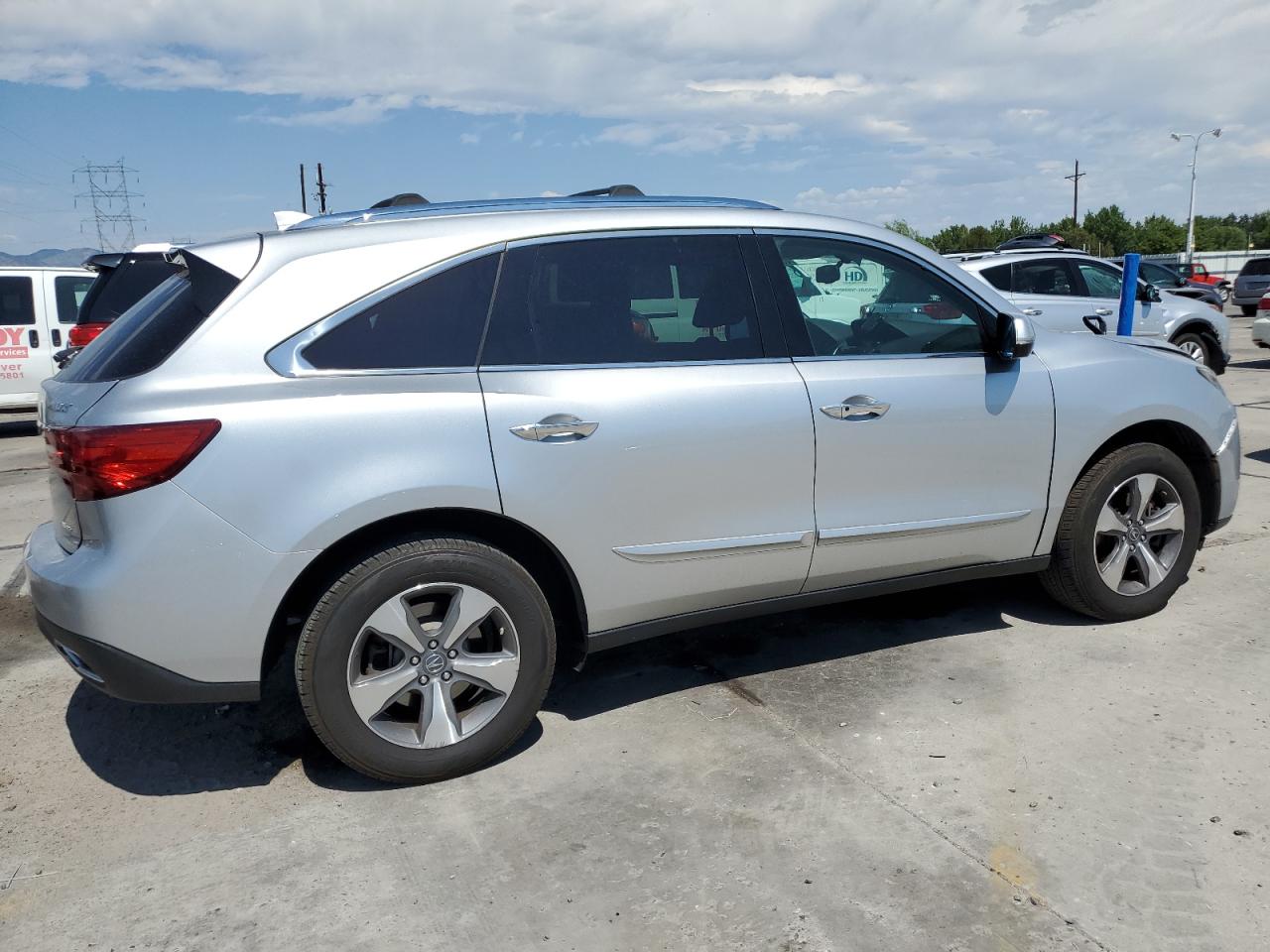 2014 Acura Mdx silver null gas 5FRYD4H2XEB013074 photo #4