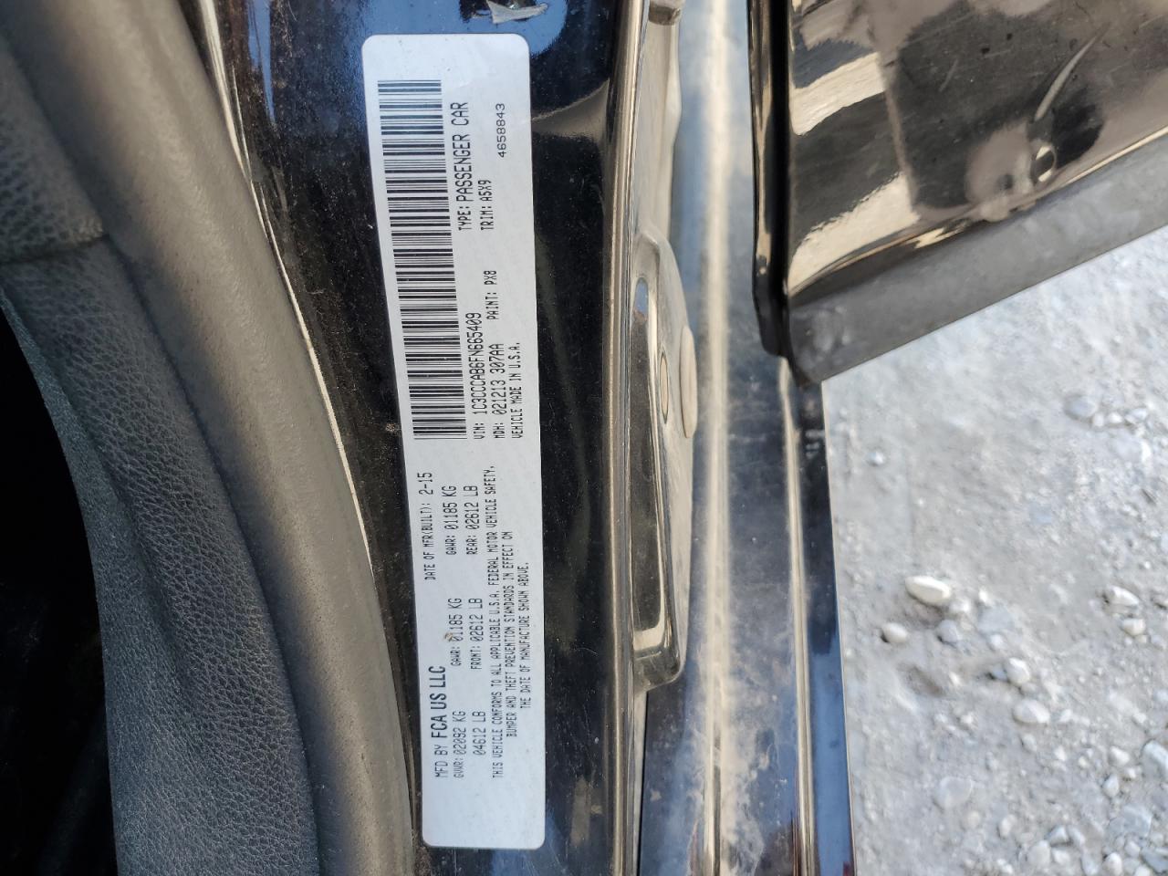 2015 Chrysler 200 Limited VIN: 1C3CCCAB6FN665409 Lot: 64232135
