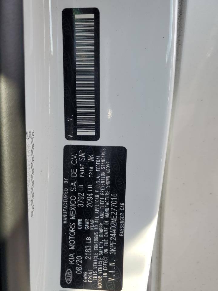 2021 Kia Forte Fe VIN: 3KPF24AD2ME277016 Lot: 64499255