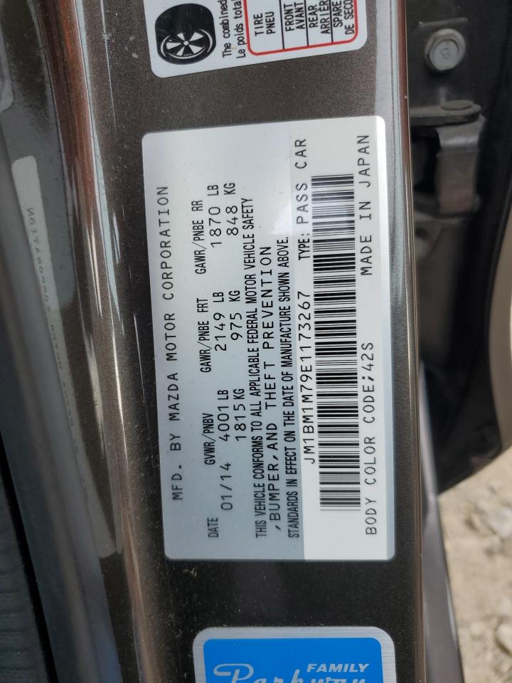 2014 Mazda 3 Grand Touring VIN: JM1BM1M79E1173267 Lot: 63525215