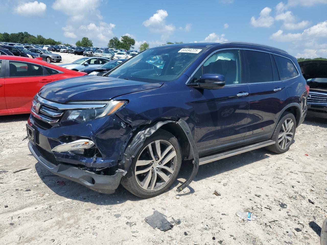 2018 Honda Pilot Touring VIN: 5FNYF6H92JB001774 Lot: 64494225