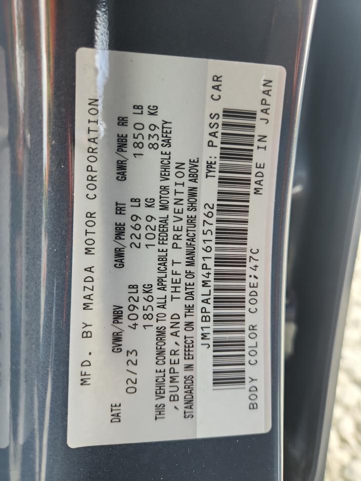 2023 Mazda 3 Preferred VIN: JM1BPALM4P1615762 Lot: 65118025