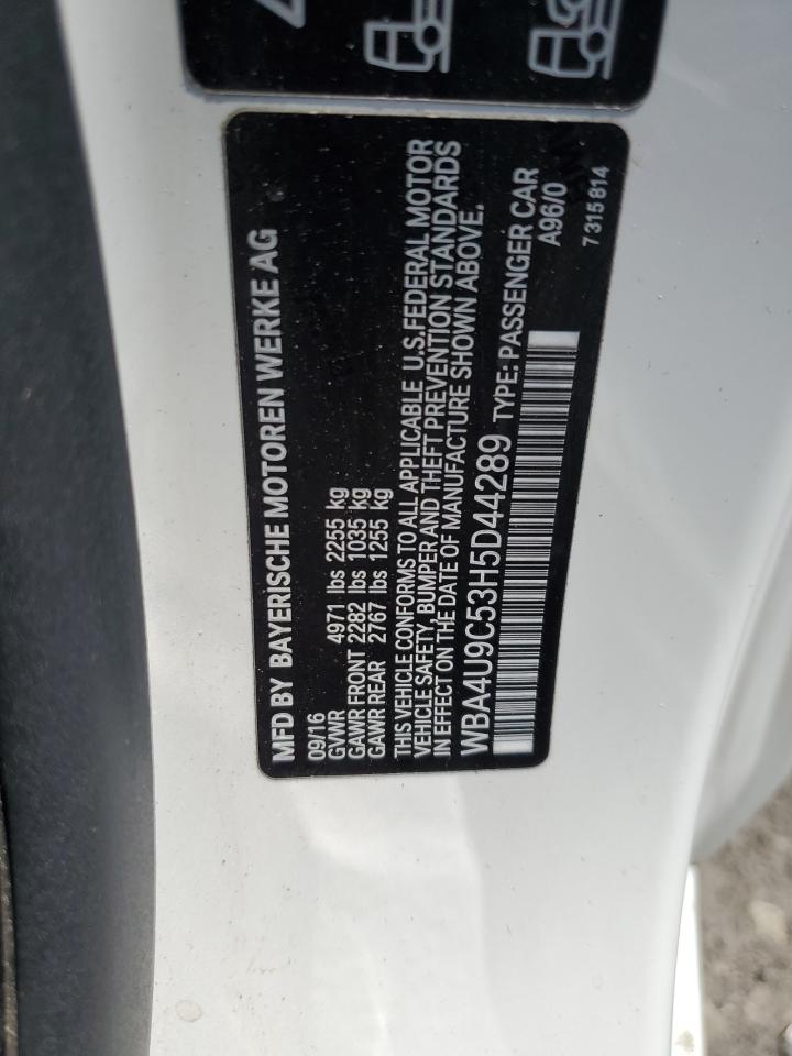 2017 BMW 430Xi VIN: WBA4U9C53H5D44289 Lot: 64550345