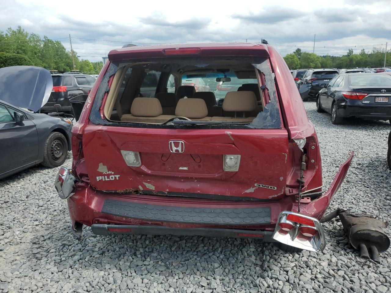2006 Honda Pilot Ex VIN: 2HKYF18446H508613 Lot: 64546525