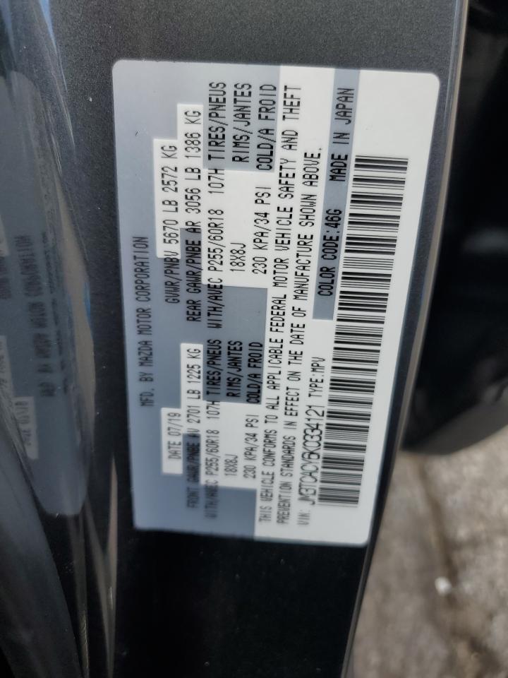 2019 Mazda Cx-9 Touring VIN: JM3TCACY6K0334121 Lot: 64901735