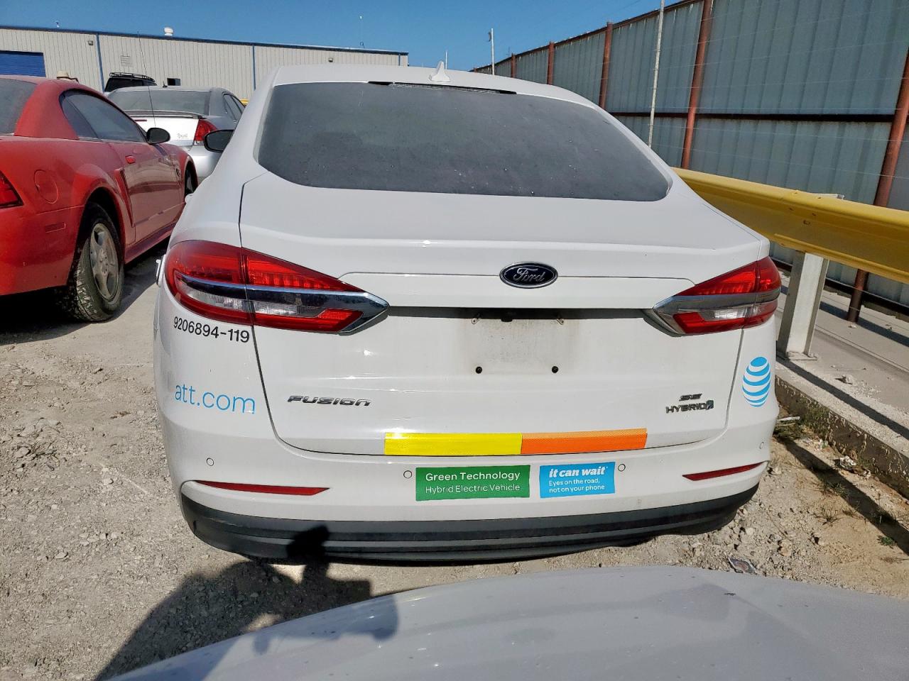 2019 Ford Fusion Se VIN: 3FA6P0LU7KR284952 Lot: 54031815