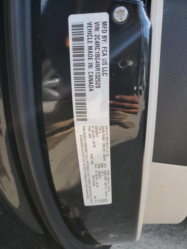2022 Chrysler Pacifica Touring L VIN: 2C4RC1BG4NR132528 Lot: 62555445