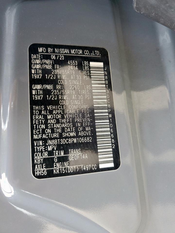 2023 Nissan Rogue Platinum VIN: JN8BT3DC8PW106682 Lot: 65180155