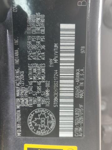 2013 TOYOTA HIGHLANDER BASE  