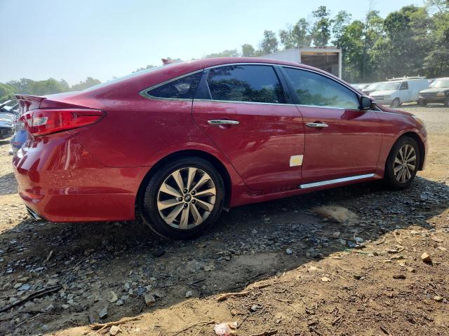  HYUNDAI SONATA 2017 Czerwony