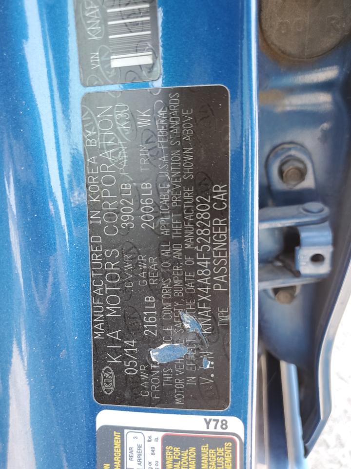 2015 Kia Forte Ex VIN: KNAFX4A84F5282802 Lot: 65056845
