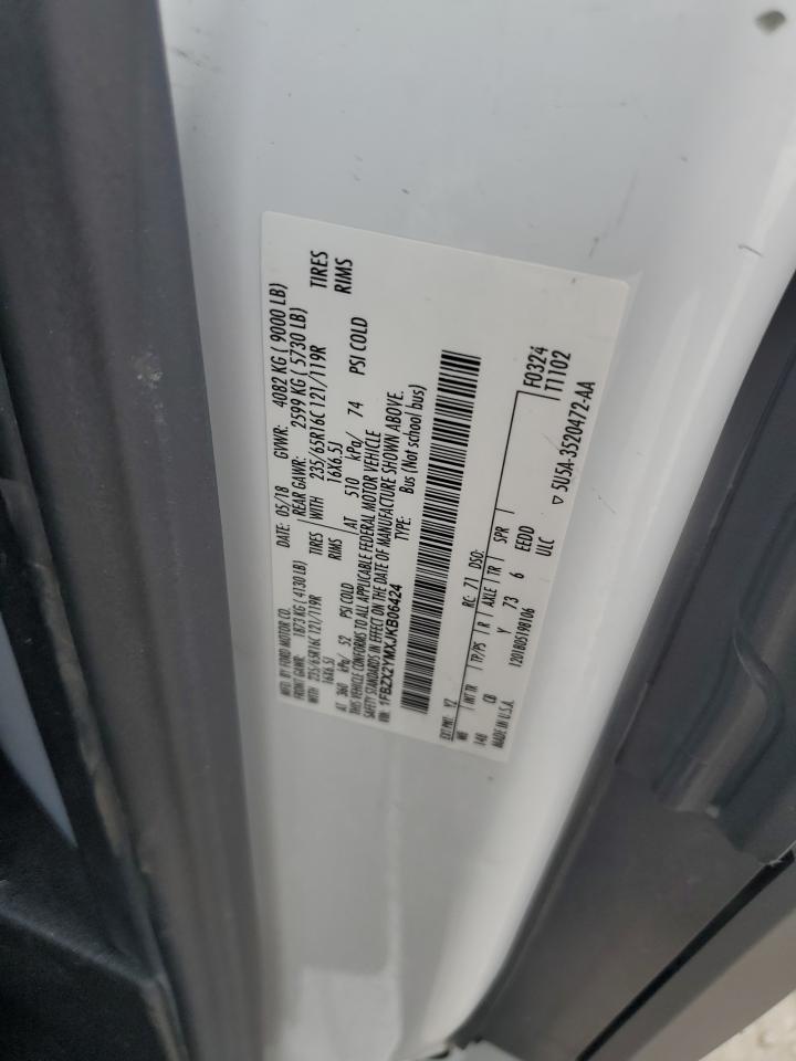 2018 Ford Transit T-350 VIN: 1FBZX2YMXJKB06424 Lot: 64804975