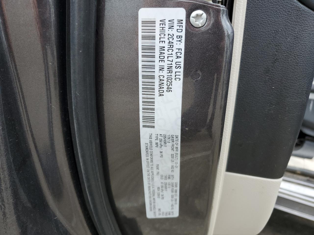 2022 Chrysler Pacifica Hybrid Touring L VIN: 2C4RC1L71NR102546 Lot: 64327705