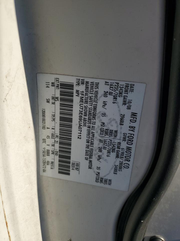 2009 Ford Explorer Xlt VIN: 1FMEU73E69UA07112 Lot: 63556445