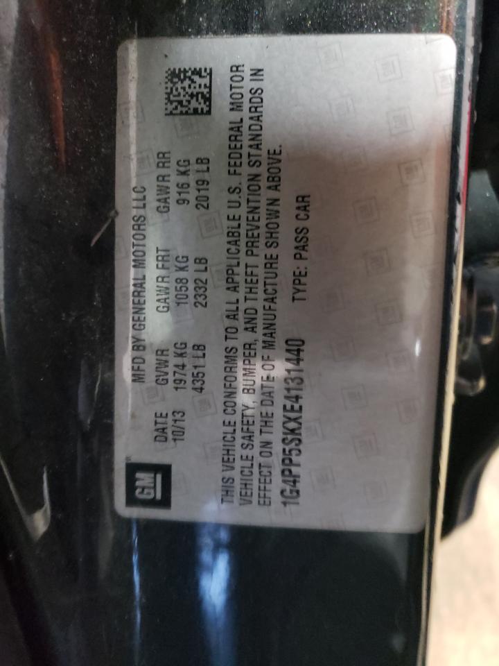 2014 Buick Verano VIN: 1G4PP5SKXE4131440 Lot: 63250235
