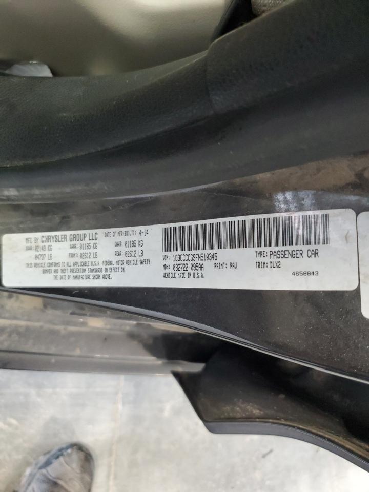 2015 Chrysler 200 C VIN: 1C3CCCCG9FN510345 Lot: 63038325