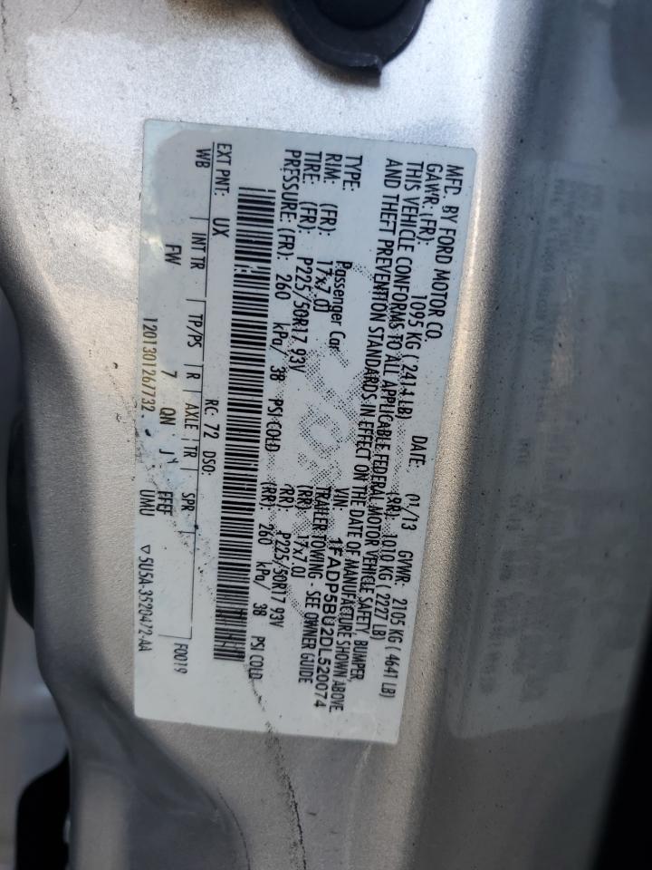 2013 Ford C-Max Sel VIN: 1FADP5BU2DL520074 Lot: 65741805
