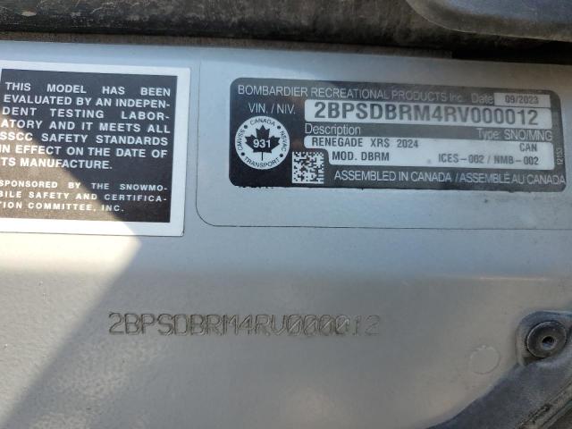 2024 SKIDOO RENEGADE  