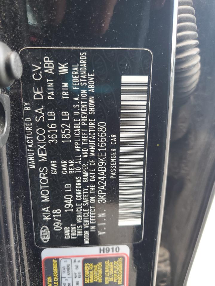 2019 Kia Rio S VIN: 3KPA24AB9KE166680 Lot: 64476605