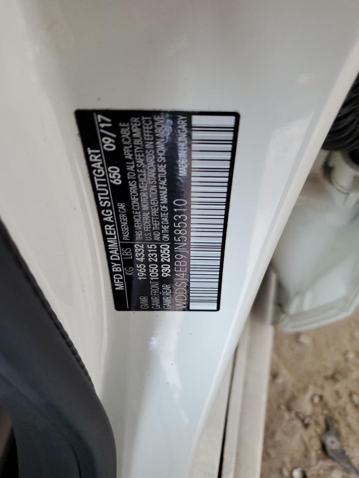 2018 Mercedes-Benz Cla 250 VIN: WDDSJ4EB9JN585310 Lot: 64768585