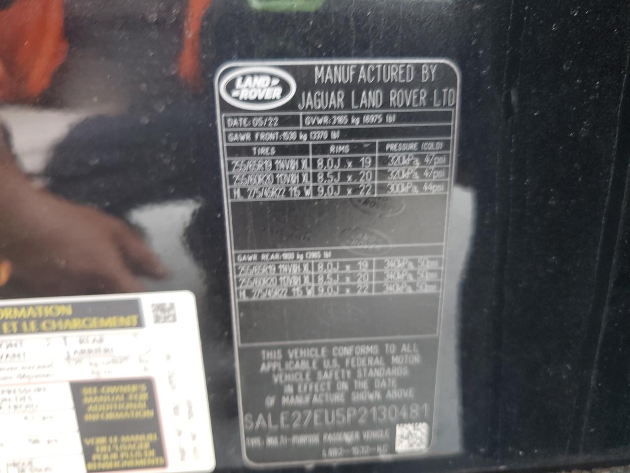 2023 Land Rover Defender 110 X-Dynamic Se VIN: SALE27EU5P2130481 Lot: 66689445